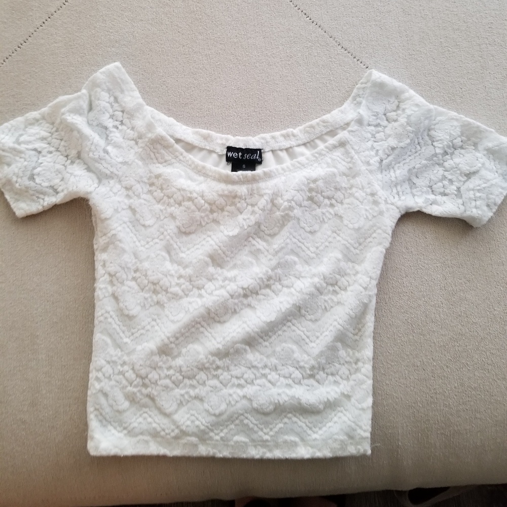 Lace crop top
